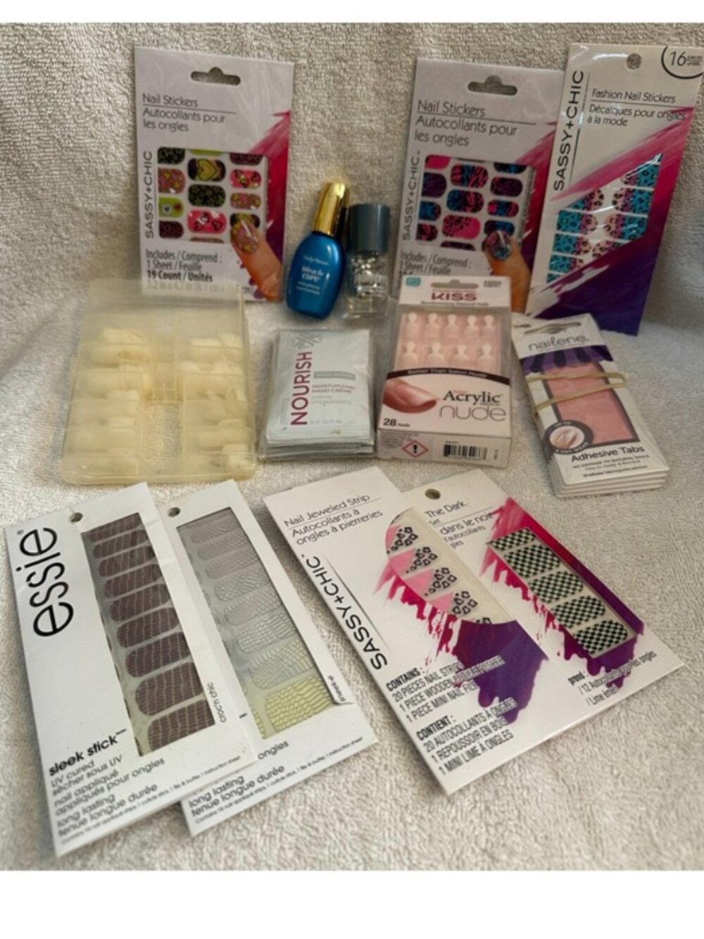 Nail Art Bundle, 10+ Set, Jamberry, Essie, Sally Hansen, Kiss, Sassy+Chic, More